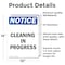 Signmission Cleaning In Progress, 10 in W x Rectangle, Vinyl Decal OS-2PACK-NS-D-1014-V-10649 - alternate 3